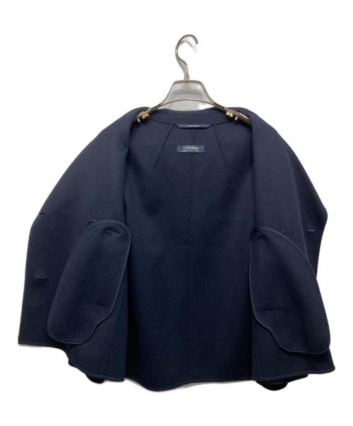 'S Max Mara（エスマックスマーラ）'S Max Mara (エスマックスマーラ) ピュアヴァージンウール ダブルフェイスコート ネイビー サイズ:SIZE 34の古着・服飾アイテム