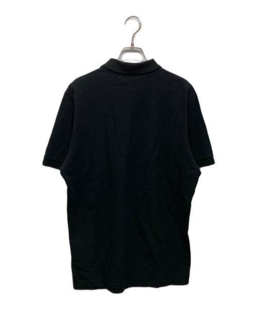 Christian Dior（クリスチャン ディオール）Christian Dior (クリスチャン ディオール) 同色刺繍半袖ポロシャツ ブラック サイズ:XLの古着・服飾アイテム