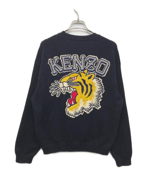 KENZO（ケンゾー）KENZO (ケンゾー) SEASONAL GRAPHIC JUMPER ネイビー サイズ:Mの古着・服飾アイテム
