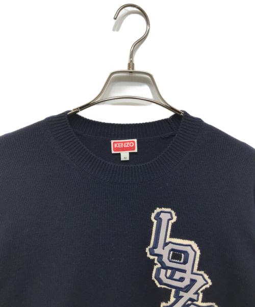 KENZO（ケンゾー）KENZO (ケンゾー) SEASONAL GRAPHIC JUMPER ネイビー サイズ:Mの古着・服飾アイテム