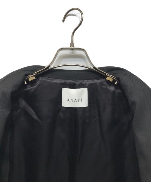 ANAYI（アナイ）ANAYI (アナイ) ダブルブレストバックベルトロングジレ ブラック サイズ:36の古着・服飾アイテム