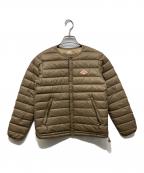 DANTONダントン）の古着「Crew Neck Inner Down Jacket」｜ブラウン