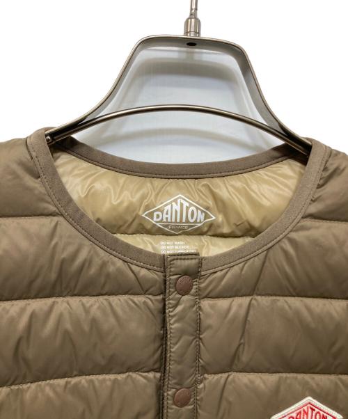 DANTON（ダントン）DANTON (ダントン) Crew Neck Inner Down Jacket ブラウン サイズ:SIZE 34の古着・服飾アイテム