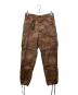 USED（ユーズド）の古着「後染めウッドランドカモ ラインストーンパンツ」｜ブラウン