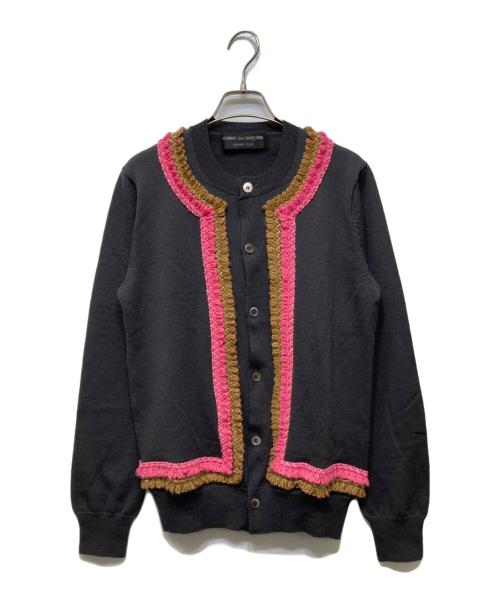 COMME des GARCONS HOMME PLUS（コムデギャルソンオムプリュス）COMME des GARCONS HOMME PLUS (コムデギャルソンオムプリュス) 装飾ニットカーディガン グレー サイズ:不明の古着・服飾アイテム