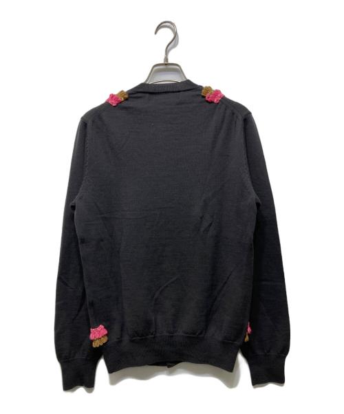 COMME des GARCONS HOMME PLUS（コムデギャルソンオムプリュス）COMME des GARCONS HOMME PLUS (コムデギャルソンオムプリュス) 装飾ニットカーディガン グレー サイズ:不明の古着・服飾アイテム