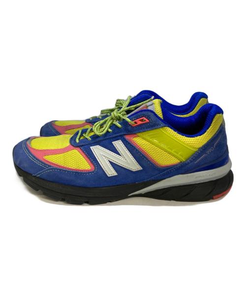 NEW BALANCE（ニューバランス）NEW BALANCE (ニューバランス) ローカットスニーカー ブルー×イエロー サイズ:27.5㎝の古着・服飾アイテム
