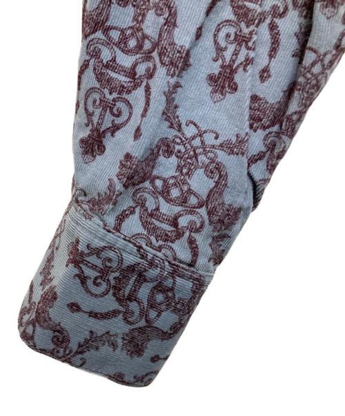 Vivienne Westwood RED LABEL（ヴィヴィアンウエストウッドレッドレーベル）Vivienne Westwood RED LABEL (ヴィヴィアンウエストウッドレッドレーベル) ヴェルサイユプリントシャツワンピース ブルー サイズ:SIZE 2の古着・服飾アイテム