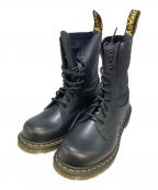 Dr.Martens×MM6 Maison Margielaドクターマーチン×エムエムシックスメゾンマルジェラ）の古着「1490 TWIST MM6 10 ホール ブーツ」｜ブラック