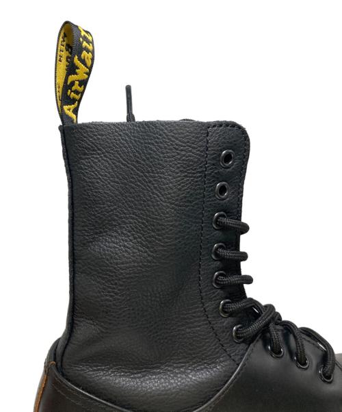 Dr.Martens（ドクターマーチン）Dr.Martens (ドクターマーチン) MM6 Maison Margiela (エムエムシックスメゾンマルジェラ) 1490 TWIST MM6 10 ホール ブーツ ブラック サイズ:6 1/2の古着・服飾アイテム