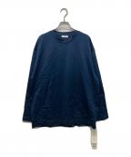 ATONエイトン）の古着「SUVIN 60/2 OVER SIZED LONG SLEEVE T-SHIRT」｜ネイビー