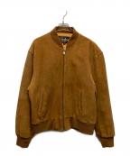 cosbyコスビ）の古着「スウェードボンバージャケット」｜ブラウン