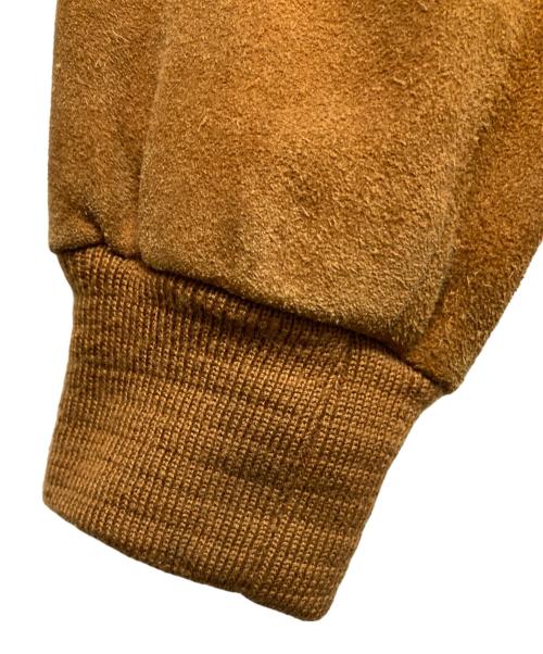 cosby（コスビ）cosby (コスビ) スウェードボンバージャケット ブラウン サイズ:40の古着・服飾アイテム