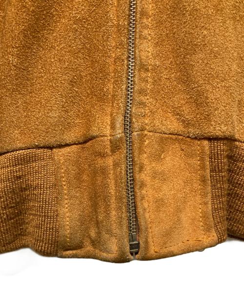 cosby（コスビ）cosby (コスビ) スウェードボンバージャケット ブラウン サイズ:40の古着・服飾アイテム
