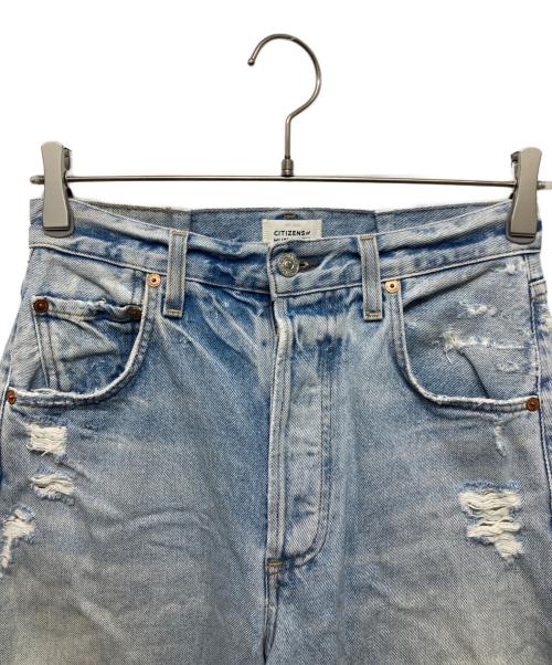 Citizens of humanity（シチズンズオブヒューマニティ）CITIZENS of HUMANITY (シチズンズオブヒューマニティ) HORSESHOE ダメージ加工デニムパンツ インディゴ サイズ:SIZE 25の古着・服飾アイテム
