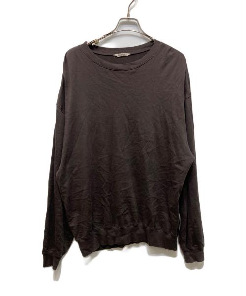 AURALEE（オーラリー）AURALEE (オーラリー) SUPER HIGH GAUGE SWEAT P/O ブラウン サイズ:SIZE 5の古着・服飾アイテム
