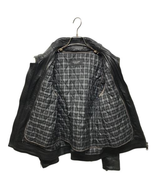 BURBERRY BLACK LABEL（バーバリーブラックレーベル）BURBERRY BLACK LABEL (バーバリーブラックレーベル) ライナー付シングルライダースジャケット ブラック サイズ:SIZE Lの古着・服飾アイテム
