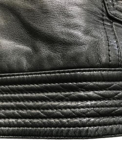 BURBERRY BLACK LABEL（バーバリーブラックレーベル）BURBERRY BLACK LABEL (バーバリーブラックレーベル) ライナー付シングルライダースジャケット ブラック サイズ:SIZE Lの古着・服飾アイテム