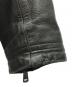 中古・古着 BURBERRY BLACK LABEL (バーバリーブラックレーベル) ライナー付シングルライダースジャケット ブラック サイズ:SIZE L：12000円