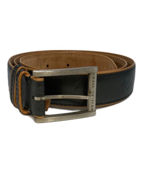 LOUIS VUITTON（ルイ ヴィトン）LOUIS VUITTON (ルイ ヴィトン) サンチュール ベルト ノワール ブラウンの古着・服飾アイテム