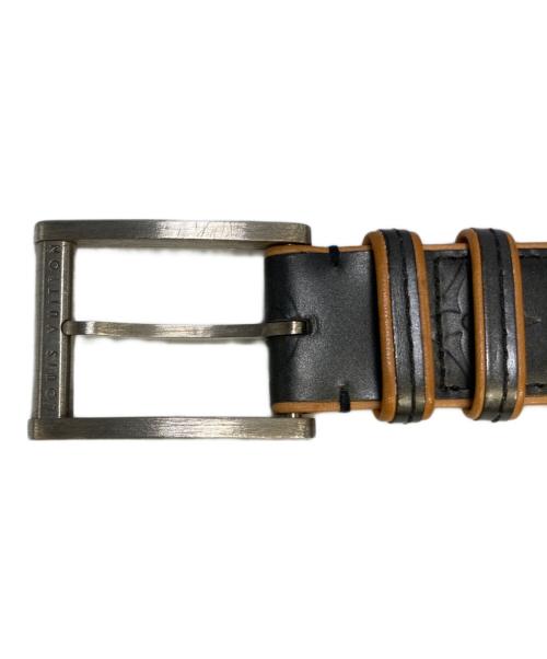 LOUIS VUITTON（ルイ ヴィトン）LOUIS VUITTON (ルイ ヴィトン) サンチュール ベルト ノワール ブラウンの古着・服飾アイテム