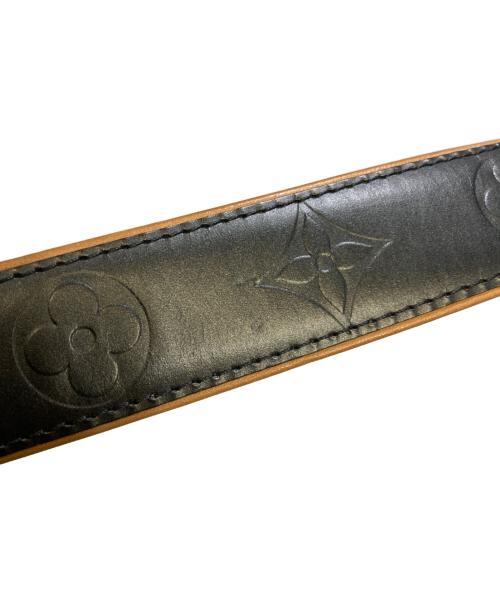 LOUIS VUITTON（ルイ ヴィトン）LOUIS VUITTON (ルイ ヴィトン) サンチュール ベルト ノワール ブラウンの古着・服飾アイテム