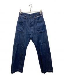 NICENESS（ナイスネス）の古着「BROOKS 10．8ozデニムセーラートラウザーデニムパンツ」｜インディゴ