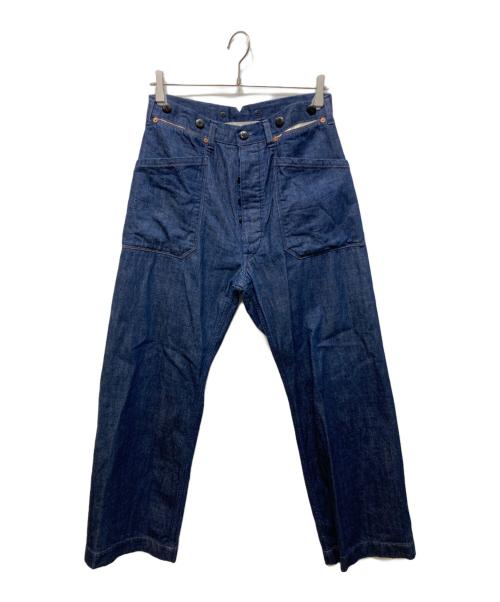 NICENESS（ナイスネス）NICENESS (ナイスネス) BROOKS 10．8ozデニムセーラートラウザーデニムパンツ インディゴ サイズ:Ｍの古着・服飾アイテム