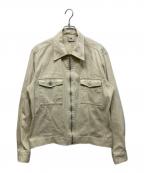 DRIES VAN NOTENドリスヴァンノッテン）の古着「ジップアップワークジャケット」｜アイボリー