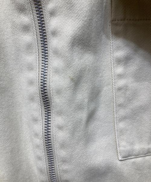 DRIES VAN NOTEN（ドリスヴァンノッテン）DRIES VAN NOTEN (ドリスヴァンノッテン) ジップアップワークジャケット アイボリー サイズ:SIZE 50の古着・服飾アイテム