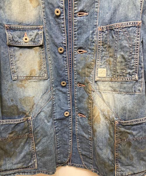 The DUFFER N NEPHEWS（ザ・ダファー・アンド・ネフューズ）The DUFFER N NEPHEWS (ザ・ダファー・アンド・ネフューズ) WYCHWOOD デニムカバーオール インディゴ サイズ:SIZE Sの古着・服飾アイテム