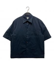 BOTTEGA VENETA（ボッテガベネタ）の古着「オーバーサイズS/Sシャツ」｜ネイビー