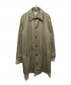 BOTTEGA VENETAボッテガベネタ）の古着「ディアスキンパデットコート」｜ベージュ