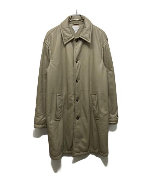 BOTTEGA VENETA（ボッテガベネタ）BOTTEGA VENETA (ボッテガベネタ) ディアスキンパデットコート ベージュ サイズ:46の古着・服飾アイテム