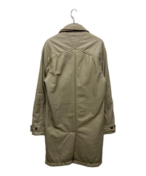 BOTTEGA VENETA（ボッテガベネタ）BOTTEGA VENETA (ボッテガベネタ) ディアスキンパデットコート ベージュ サイズ:46の古着・服飾アイテム