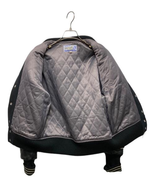 whitesville（ホワイツビル）WHITESVILLE (ホワイツビル) スカル×イーグル フルデコスタジャン ブラック サイズ:38の古着・服飾アイテム