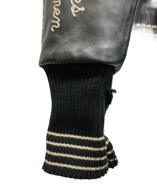 whitesville（ホワイツビル）WHITESVILLE (ホワイツビル) スカル×イーグル フルデコスタジャン ブラック サイズ:38の古着・服飾アイテム