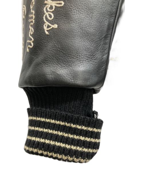 whitesville（ホワイツビル）WHITESVILLE (ホワイツビル) スカル×イーグル フルデコスタジャン ブラック サイズ:38の古着・服飾アイテム