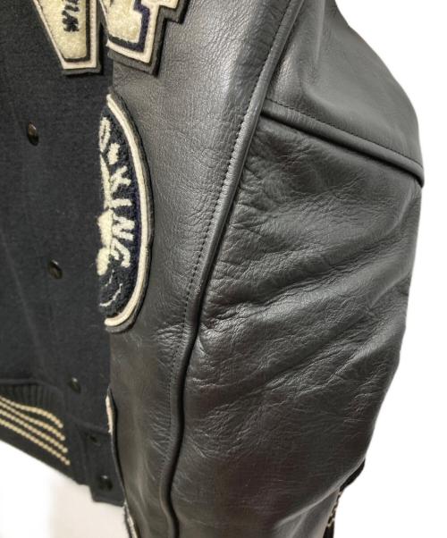 whitesville（ホワイツビル）WHITESVILLE (ホワイツビル) スカル×イーグル フルデコスタジャン ブラック サイズ:38の古着・服飾アイテム