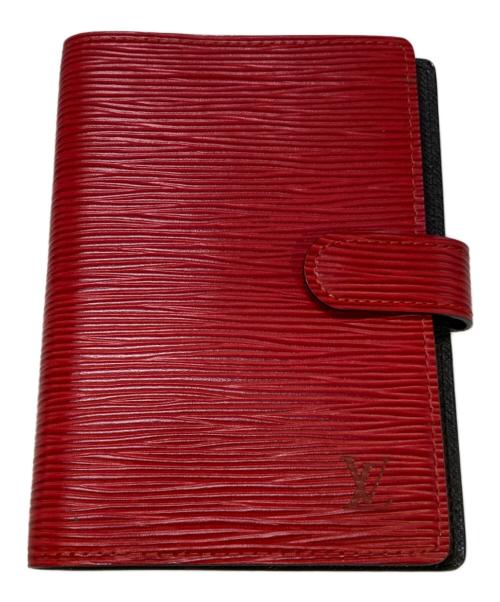 LOUIS VUITTON（ルイ ヴィトン）LOUIS VUITTON (ルイ ヴィトン) アジェンダPM 手帳カバー レッドの古着・服飾アイテム