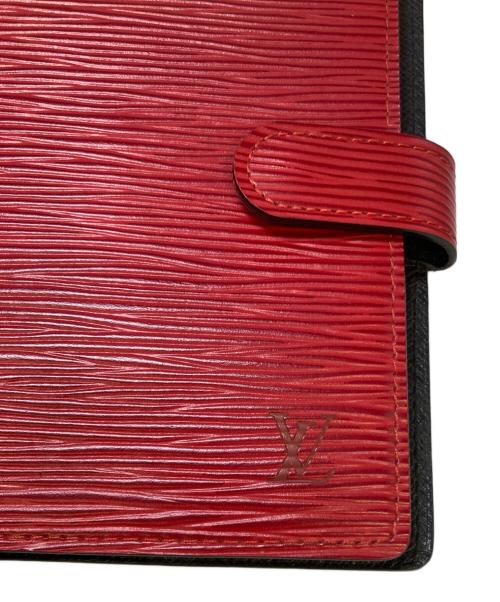 LOUIS VUITTON（ルイ ヴィトン）LOUIS VUITTON (ルイ ヴィトン) アジェンダPM 手帳カバー レッドの古着・服飾アイテム