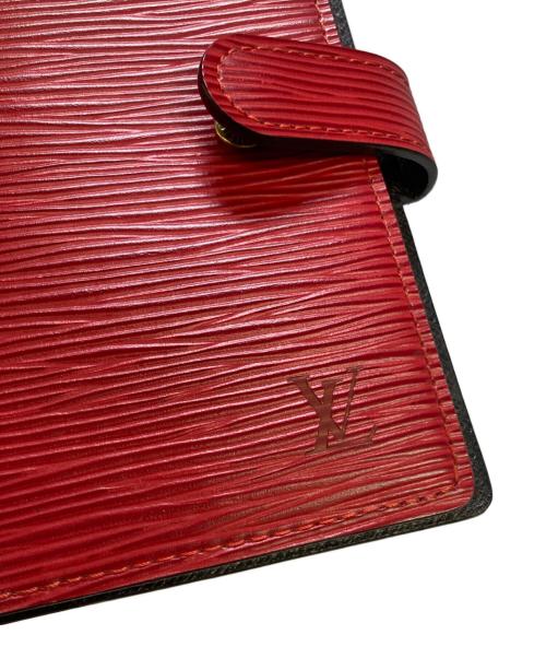 LOUIS VUITTON（ルイ ヴィトン）LOUIS VUITTON (ルイ ヴィトン) アジェンダPM 手帳カバー レッドの古着・服飾アイテム