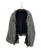 JUNYA WATANABE COMME des GARCONS(ジュンヤワタナベ コムデギャルソン）の古着「ツイード 変形 ポンチョ」｜グレー