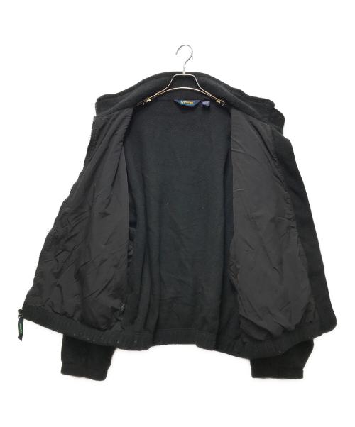 Eddie Bauer（エディーバウアー）Eddie Bauer (エディーバウアー) EBTEK フリースジャケット　USA製 ブラック サイズ:XLの古着・服飾アイテム