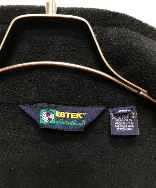 Eddie Bauer（エディーバウアー）Eddie Bauer (エディーバウアー) EBTEK フリースジャケット　USA製 ブラック サイズ:XLの古着・服飾アイテム