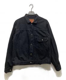 TCB jeans（ティーシービー ジーンズ）の古着「20'S Jacket BKBK 1st タイプデニムジャケット」｜ブラック