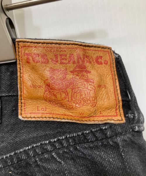 TCB jeans（ティーシービー ジーンズ）TCB JEANS (ティーシービー ジーンズ) 20's Jeans BKBK シンチバックデニムパンツ ブラック サイズ:SIZE 34の古着・服飾アイテム