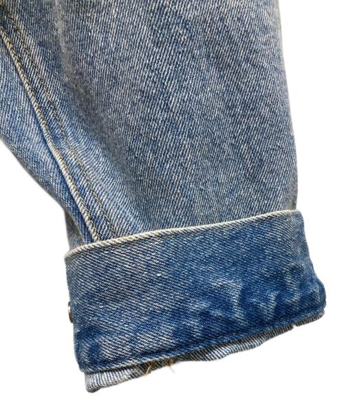 FRAY ID（フレイ アイディー）FRAY ID (フレイ アイディー) クロップドダメージデニムジャケット インディゴ サイズ:FREEの古着・服飾アイテム