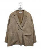 Lily Brownリリーブラウン）の古着「ビジューオーバージャケット」｜ブラウン