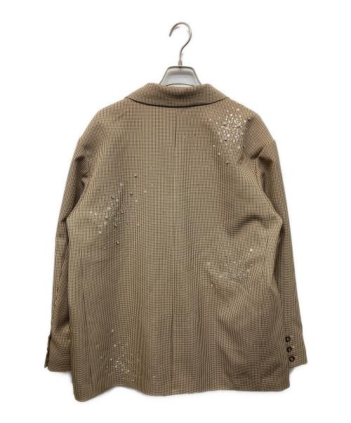 Lily Brown（リリーブラウン）Lily Brown (リリーブラウン) ビジューオーバージャケット ブラウン サイズ:Freeの古着・服飾アイテム